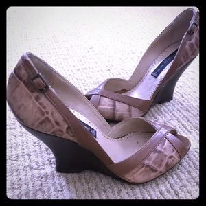 Leather Wedges STEVEN by Steve Madden